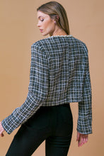 Load image into Gallery viewer, GUEST OF HONOR TWEED CROP JACKET