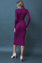 Load image into Gallery viewer, FOREVER IMPRESSED SWEATER MIDI DRESS