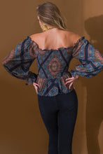 Load image into Gallery viewer, BOHO RAINBOW WOVEN TOP