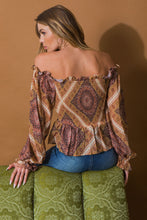 Load image into Gallery viewer, BOHO RAINBOW WOVEN TOP