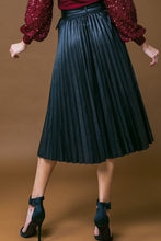 Load image into Gallery viewer, YOU FILL MY LIFE WITH LEATHER MIDI SKIRT