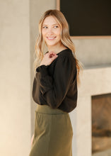 Load image into Gallery viewer, Blake Cinched Sleeve Blouse