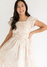 Load image into Gallery viewer, Brienna Cap Sleeve Midi Dress