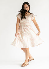 Load image into Gallery viewer, Brienna Cap Sleeve Midi Dress