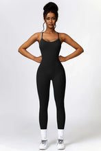 Load image into Gallery viewer, Basic Bae Open Back Spaghetti Strap Active Jumpsuit