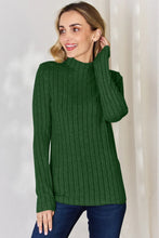 Load image into Gallery viewer, Basic Bae Full Size Ribbed Mock Neck Long Sleeve T-Shirt
