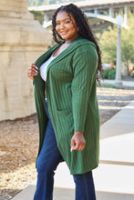 Load image into Gallery viewer, Basic Bae Full Size Hooded Sweater Cardigan