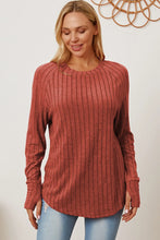 Load image into Gallery viewer, Basic Bae Full Size Ribbed Thumbhole Sleeve T-Shirt