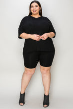 Load image into Gallery viewer, Basic Bae Bamboo Full Size V-Neck Drop Shoulder T-Shirt and Shorts Set