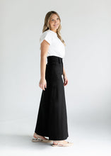 Load image into Gallery viewer, Camellia A-Line Cotton Twill Maxi Skirt