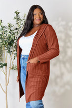 Load image into Gallery viewer, Basic Bae Full Size Hooded Sweater Cardigan