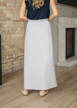 Load image into Gallery viewer, Clarise Striped Premium Knit Maxi Skirt