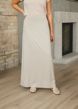 Load image into Gallery viewer, Clarise Striped Premium Knit Maxi Skirt