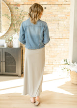 Load image into Gallery viewer, Clarise Striped Premium Knit Maxi Skirt