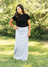 Load image into Gallery viewer, Clarise Striped Premium Knit Maxi Skirt