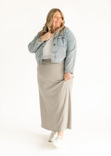 Load image into Gallery viewer, Clarise Striped Premium Knit Maxi Skirt