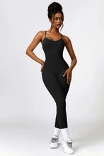 Load image into Gallery viewer, Basic Bae Open Back Spaghetti Strap Active Jumpsuit