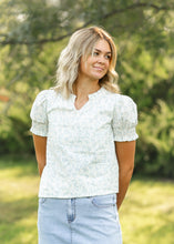 Load image into Gallery viewer, Dempsey Floral Puff Sleeve Top