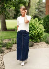 Load image into Gallery viewer, Donna Maxi Denim Skirt
