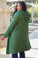 Load image into Gallery viewer, Basic Bae Full Size Hooded Sweater Cardigan