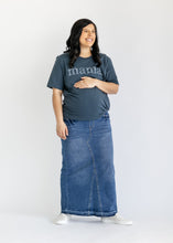 Load image into Gallery viewer, Elise Maternity Maxi Denim Skirt - FINAL SALE