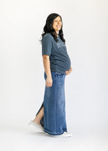 Load image into Gallery viewer, Elise Maternity Maxi Denim Skirt - FINAL SALE