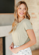 Load image into Gallery viewer, Essential Crew Basic Tee Sprig Green