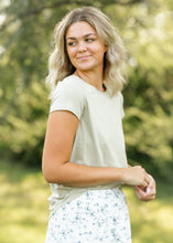 Load image into Gallery viewer, Essential Crew Basic Tee Sprig Green