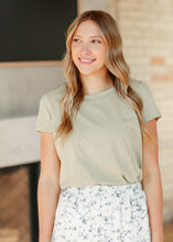 Load image into Gallery viewer, Essential Crew Basic Tee Sprig Green