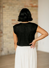 Load image into Gallery viewer, Essential Lightweight Slub Cotton Cap Sleeve Top