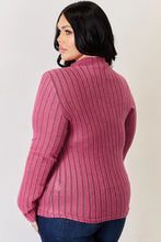 Load image into Gallery viewer, Basic Bae Full Size Ribbed Mock Neck Long Sleeve T-Shirt