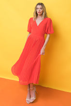 Load image into Gallery viewer, WORD TO THE WISE WOVEN MIDI DRESS