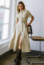 Load image into Gallery viewer, LUCKY ME WOVEN MIDI DRESS