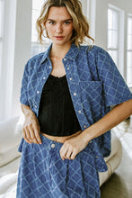 Load image into Gallery viewer, IT'S A SECRET DENIM TOP