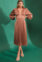 Load image into Gallery viewer, GREAT IMPRESSIONS SATIN MIDI DRESS