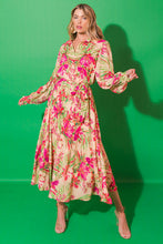 Load image into Gallery viewer, RUN AWAY TOGETHER WOVEN MIDI DRESS