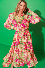 Load image into Gallery viewer, RUN AWAY TOGETHER WOVEN MIDI DRESS