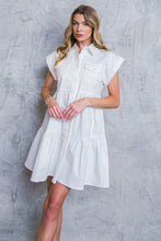 Load image into Gallery viewer, LIVE IN THE MOMENT DENIM MINI DRESS