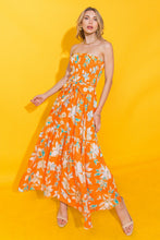 Load image into Gallery viewer, THE SUN RISING WOVEN MIDI DRESS