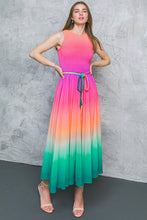 Load image into Gallery viewer, CATER TO YOU WOVEN MIDI DRESS