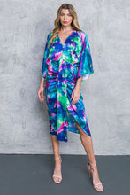 Load image into Gallery viewer, ON THE HORIZON WOVEN SATIN MIDI DRESS