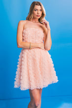 Load image into Gallery viewer, LOST IN A DREAM APPLIQUE MINI DRESS