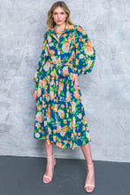 Load image into Gallery viewer, BUBBLY BLISS WOVEN MIDI SHIRT DRESS