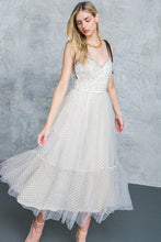 Load image into Gallery viewer, CUTOUT FOR ELEGANCE TULLE MIDI DRESS
