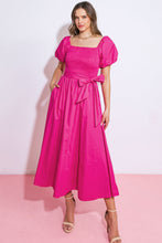 Load image into Gallery viewer, A PEACEFUL PLACE WOVEN MIDI DRESS