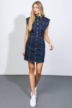 Load image into Gallery viewer, DALLAS GLAM DENIM MINI DRESS