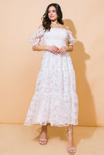 Load image into Gallery viewer, LOVE IN YOUR EYES WOVEN MIDI DRESS
