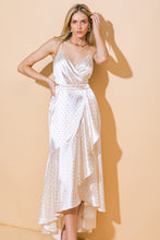 Load image into Gallery viewer, POETRY OF THE HEART WOVEN MIDI DRESS