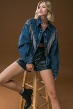 Load image into Gallery viewer, STUNNING EXCELLENCE WASHED DENIM JACKET
