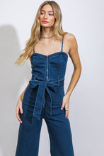Load image into Gallery viewer, DRIFT AWAY DENIM JUMPSUIT